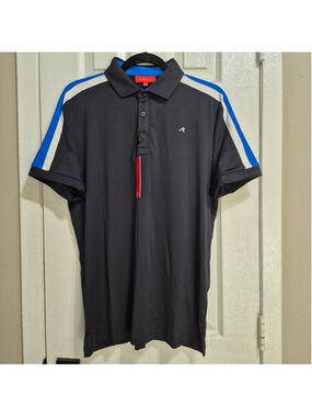 Men's Redvanly Polo Shirt Size M Black Blue White